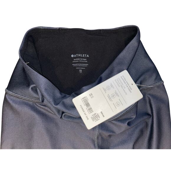 ATHLETA Ultra High Rise Elation 7/8 Tight Size XS 23" | Ombre Grey #657538 NEW - Picture 4 of 4